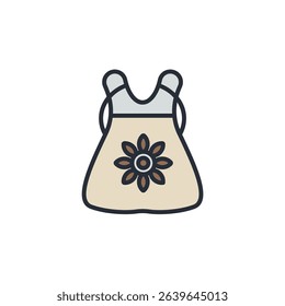 dress icons isolated on White Background. Flat style design