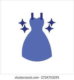 ícones de vestido. ilustração de vetor colorido simples