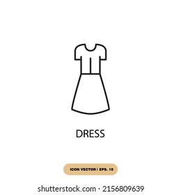 dress icons  symbol vector elements for infographic web