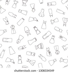 Dress illustration pattern,