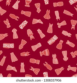 Dress illustration pattern,