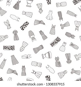 Dress illustration pattern,