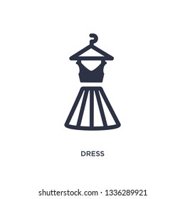 dress isolated icon. Simple element illustration from summer concept. dress editable logo symbol design on white background. Can be use for web and mobile.
