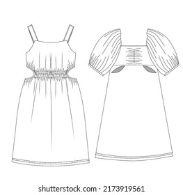 Dress For Kids Girl   Fashion  Drawing