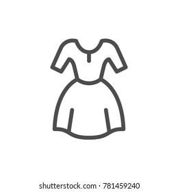 Dress line icon
