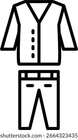 Kleid Linie Vektor Symbol Design