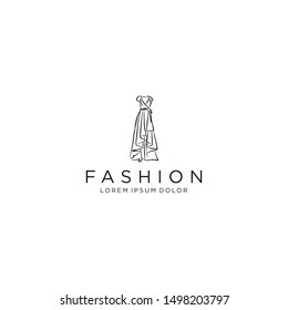 Dress logo design - luxury gown dress