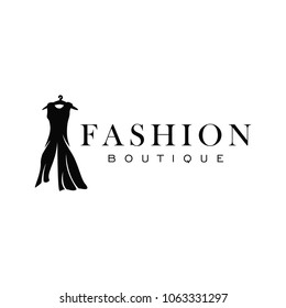 Dress Logo Design Template Stock Vector (Royalty Free) 1063331297 ...