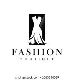 Dress Logo Design Template Stock Vector (Royalty Free) 1063334039 ...