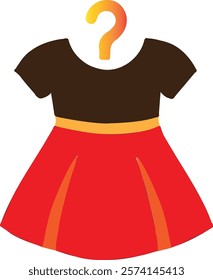 Dress logo icon vector .