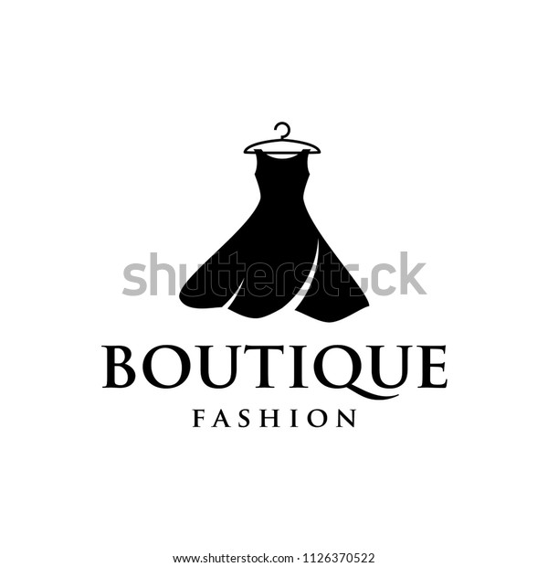 Dress Logo Icon Vector Template Stock Vector (Royalty Free) 1126370522 ...