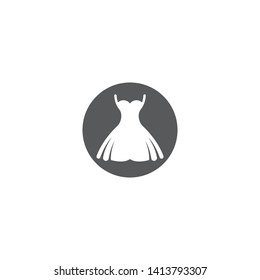 Dress logo vector icon illustration
