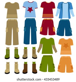 Dress me up - set of fashion clothes for little boy.