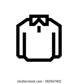 Dress mini line, icon, background and graphic. The icon is black and white, linear  flat, vector, pixel perfect, minimal, suitable for web and print. 