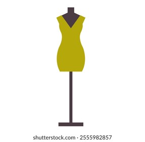 Dress on mannequin isolated concept. Vector graphic design illustration element