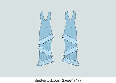 A dress is a one-piece garment that covers the torso and extends down over the legs. It is traditionally worn by women and girls, but it can also be worn by people of any gender.