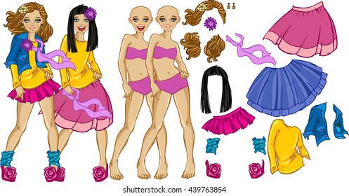 dress up paper doll