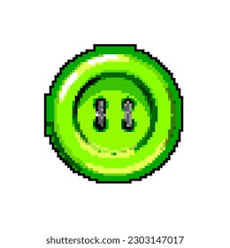 vectores retro de arte de píxeles de juego de botón de costura de vestir. botón de costura de vestimenta de bit. ilustración vintage antigua