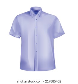 Dress shirt with collar and half sleeves