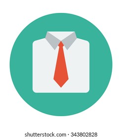 
Dress Shirt Colored Vector Icon
