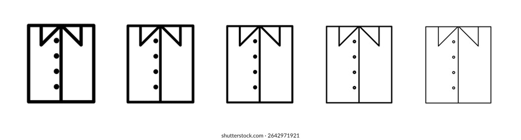 dress shirt icon Flat design on isolated background