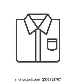 Dress Shirt Icon isolated on white background. Vector icon.