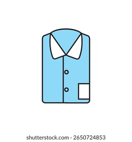 dress shirt icon. Line, solid and filled outline colorful version, outline and filled vector sign. Idea Symbol, logo illustration. Vector graphics