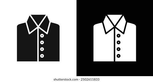 Vector de conjunto de logotipo de icono de camisa de vestir