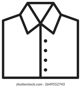 dress shirt icon vector illustration isolated sign