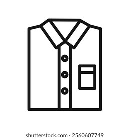 dress shirt icon vector line logo art