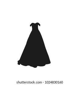 dress silhouette. prom dress or for other event