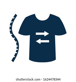 Dress size icon, Guide / shirt measurement