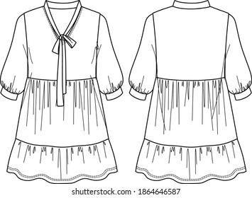 104,351 Dress vector outline Images, Stock Photos & Vectors | Shutterstock