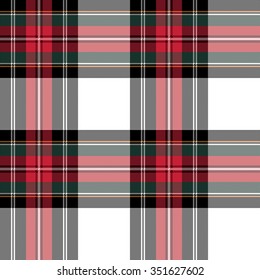 dress stewart tartan fabric texture seamless pattern. Vector illustration. EPS 10. No transparency. No gradients.