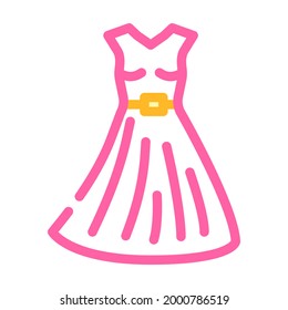 dress stylist color icon vector. dress stylist sign. isolated symbol illustration