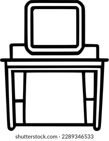 dress Table icon vector symbol design illustration