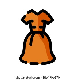 dünne Linie, Vektorsymbol in flachem Design, einzelne Vektorsymbol