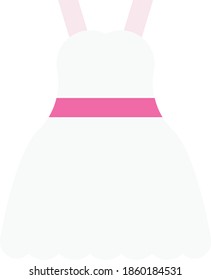 dress vector flat colour icon