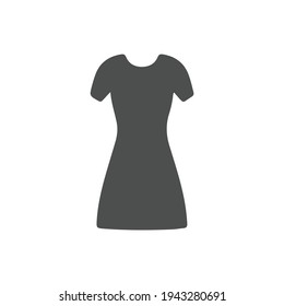 Icono plano vectorial de vestir. Isolación de dama vestir la ilustración emoji
