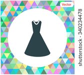 Dress vector icon.