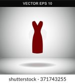 Dress vector icon.