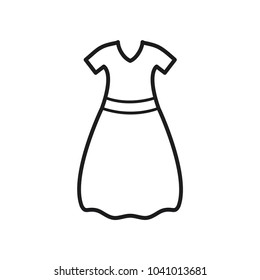 dress vector icon 