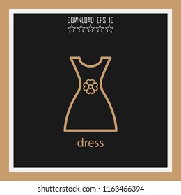 dress  vector icon