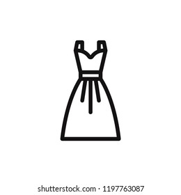 Dress vector icon