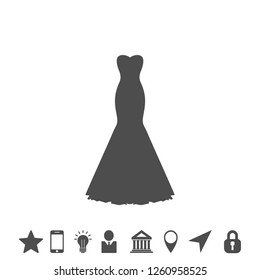 dress vector icon