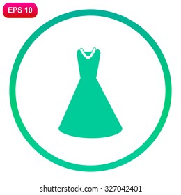 Dress vector icon.