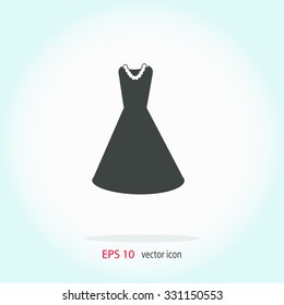 Dress vector icon.
