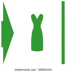 Dress vector icon.