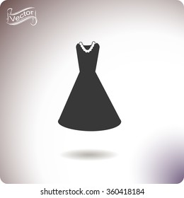 Dress vector icon.