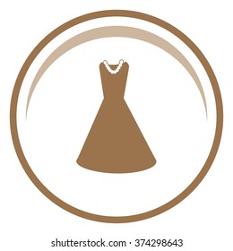 Dress vector icon.